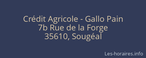 Crédit Agricole - Gallo Pain