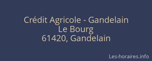 Crédit Agricole - Gandelain