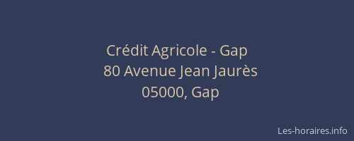 Crédit Agricole - Gap