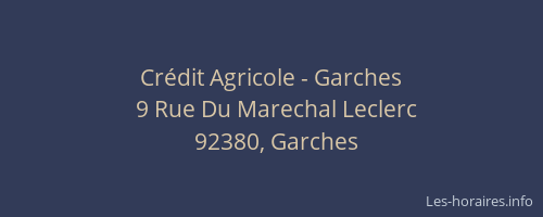 Crédit Agricole - Garches