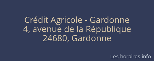 Crédit Agricole - Gardonne