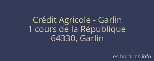 Crédit Agricole - Garlin