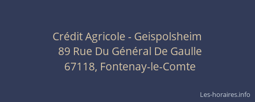 Crédit Agricole - Geispolsheim