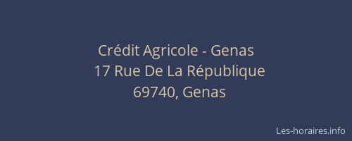 Crédit Agricole - Genas