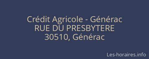 Crédit Agricole - Générac