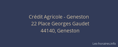 Crédit Agricole - Geneston