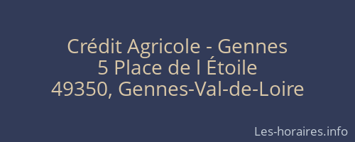 Crédit Agricole - Gennes