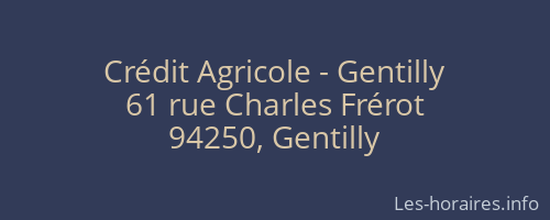 Crédit Agricole - Gentilly