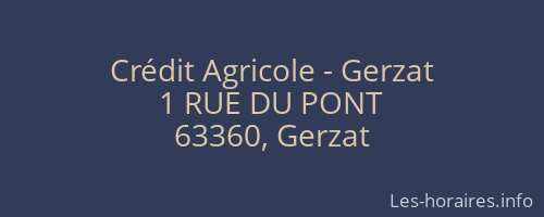 Crédit Agricole - Gerzat