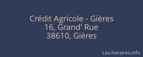 Crédit Agricole - Gières