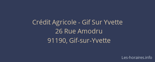 Crédit Agricole - Gif Sur Yvette