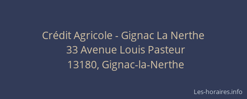 Crédit Agricole - Gignac La Nerthe