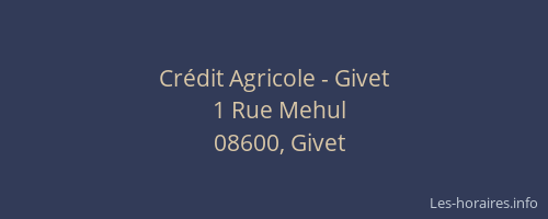 Crédit Agricole - Givet