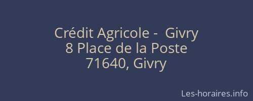 Crédit Agricole -  Givry