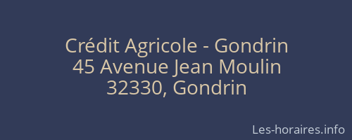 Crédit Agricole - Gondrin
