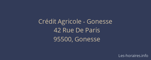 Crédit Agricole - Gonesse