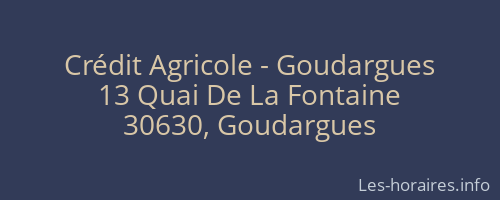 Crédit Agricole - Goudargues