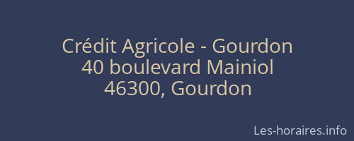 Crédit Agricole - Gourdon
