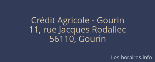 Crédit Agricole - Gourin