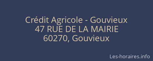 Crédit Agricole - Gouvieux