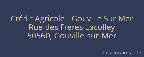 Crédit Agricole - Gouville Sur Mer