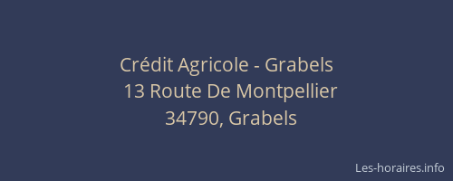 Crédit Agricole - Grabels