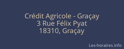 Crédit Agricole - Graçay