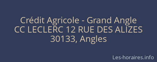 Crédit Agricole - Grand Angle