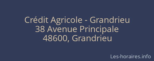 Crédit Agricole - Grandrieu