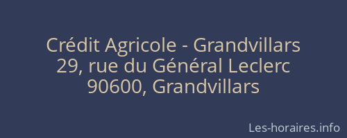 Crédit Agricole - Grandvillars