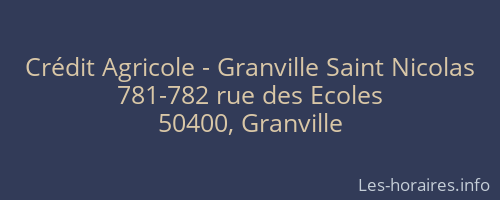 Crédit Agricole - Granville Saint Nicolas