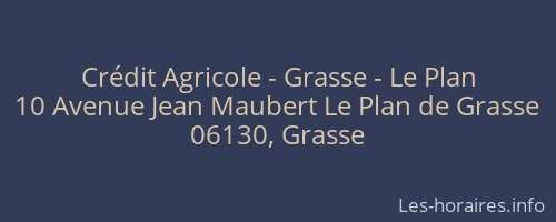 Crédit Agricole - Grasse - Le Plan
