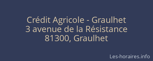 Crédit Agricole - Graulhet