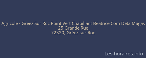 Crédit Agricole - Gréez Sur Roc Point Vert Chabillant Béatrice Com Deta Magas N Spe