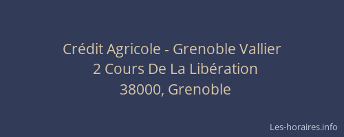 Crédit Agricole - Grenoble Vallier