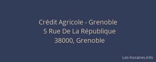 Crédit Agricole - Grenoble