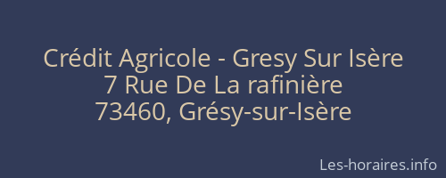 Crédit Agricole - Gresy Sur Isère
