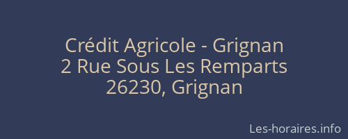 Crédit Agricole - Grignan