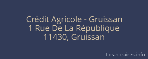 Crédit Agricole - Gruissan