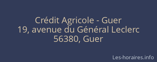 Crédit Agricole - Guer