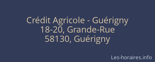 Crédit Agricole - Guérigny