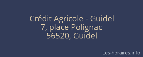 Crédit Agricole - Guidel