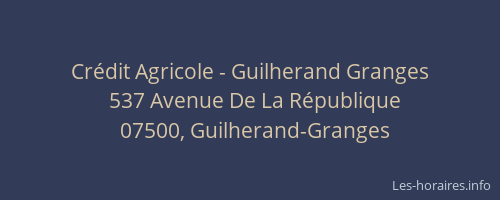 Crédit Agricole - Guilherand Granges
