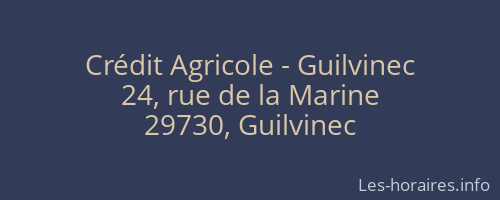 Crédit Agricole - Guilvinec