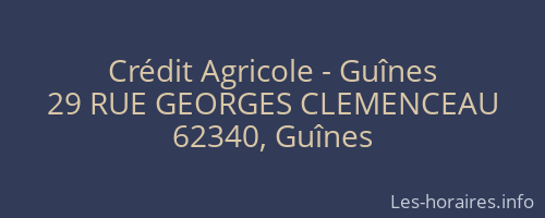 Crédit Agricole - Guînes