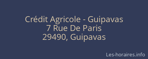 Crédit Agricole - Guipavas