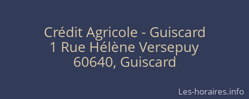 Crédit Agricole - Guiscard