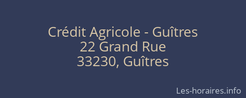 Crédit Agricole - Guîtres