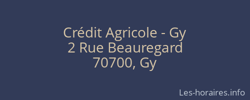 Crédit Agricole - Gy