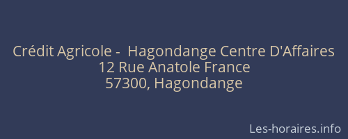 Crédit Agricole -  Hagondange Centre D'Affaires